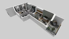 3 pokoje, mieszkanie 49,72 m², piętro 1, oferta nr A/89, Apartamenty Metro Wilanowska, Warszawa, Mokotów, Ksawerów, ul. Pejzażowa 26