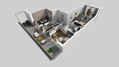 3 pokoje, mieszkanie 58,40 m², piętro 1, oferta nr A/92, Apartamenty Metro Wilanowska, Warszawa, Mokotów, Ksawerów, ul. Pejzażowa 26