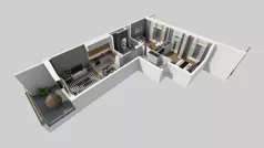 3 pokoje, mieszkanie 58,40 m², piętro 1, oferta nr A/92, Apartamenty Metro Wilanowska, Warszawa, Mokotów, Ksawerów, ul. Pejzażowa 26
