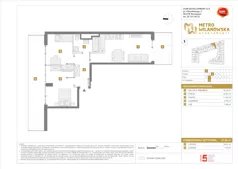 3 pokoje, mieszkanie 57,66 m², piętro 1, oferta nr A/117, Apartamenty Metro Wilanowska, Warszawa, Mokotów, Ksawerów, ul. Pejzażowa 26