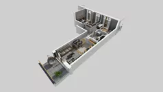 3 pokoje, mieszkanie 57,66 m², piętro 1, oferta nr A/117, Apartamenty Metro Wilanowska, Warszawa, Mokotów, Ksawerów, ul. Pejzażowa 26