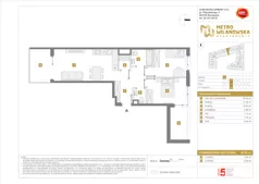 3 pokoje, mieszkanie 60,37 m², piętro 2, oferta nr A/124, Apartamenty Metro Wilanowska, Warszawa, Mokotów, Ksawerów, ul. Pejzażowa 26