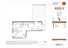 3 pokoje, mieszkanie 66,21 m², piętro 1, oferta nr A/8, Osiedle Wilno 9.2, Warszawa, Targówek, Elsnerów, ul. Rudnicka