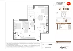 3 pokoje, mieszkanie 62,30 m², piętro 3, oferta nr B/48, Osiedle Wilno 9.2, Warszawa, Targówek, Elsnerów, ul. Rudnicka