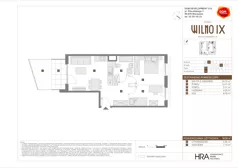 3 pokoje, mieszkanie 54,06 m², parter, oferta nr B/51, Osiedle Wilno 9.2, Warszawa, Targówek, Elsnerów, ul. Rudnicka