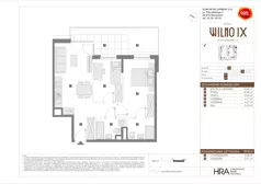 3 pokoje, mieszkanie 59,94 m², parter, oferta nr B/54, Osiedle Wilno 9.2, Warszawa, Targówek, Elsnerów, ul. Rudnicka
