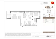 3 pokoje, mieszkanie 59,31 m², piętro 2, oferta nr B/64, Osiedle Wilno 9.2, Warszawa, Targówek, Elsnerów, ul. Rudnicka
