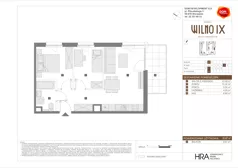 3 pokoje, mieszkanie 50,87 m², piętro 1, oferta nr B/85, Osiedle Wilno 9.2, Warszawa, Targówek, Elsnerów, ul. Rudnicka