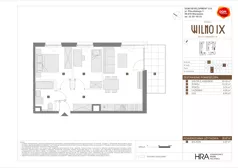 3 pokoje, mieszkanie 50,87 m², piętro 2, oferta nr B/91, Osiedle Wilno 9.2, Warszawa, Targówek, Elsnerów, ul. Rudnicka