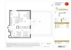 3 pokoje, mieszkanie 52,29 m², parter, oferta nr C/1, Apartamenty Rudnickiego, Warszawa, Bielany, Piaski, ul. Rudnickiego 7