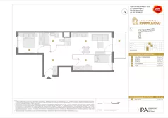 3 pokoje, mieszkanie 57,11 m², piętro 1, oferta nr C/98, Apartamenty Rudnickiego, Warszawa, Bielany, Piaski, ul. Rudnickiego 7