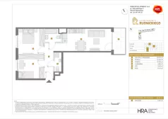 3 pokoje, mieszkanie 56,87 m², piętro 1, oferta nr C/119, Apartamenty Rudnickiego, Warszawa, Bielany, Piaski, ul. Rudnickiego 7