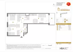 3 pokoje, mieszkanie 56,87 m², piętro 2, oferta nr C/123, Apartamenty Rudnickiego, Warszawa, Bielany, Piaski, ul. Rudnickiego 7
