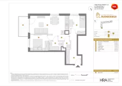 3 pokoje, mieszkanie 54,68 m², piętro 2, oferta nr C/150, Apartamenty Rudnickiego, Warszawa, Bielany, Piaski, ul. Rudnickiego 7