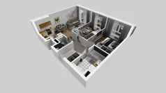 3 pokoje, mieszkanie 59,92 m², parter, oferta nr C/4, Osiedle Urbino 4.2, Warszawa, Włochy, Raków, ul. Szybka