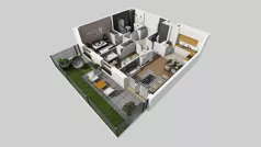 3 pokoje, mieszkanie 59,92 m², parter, oferta nr C/4, Osiedle Urbino 4.2, Warszawa, Włochy, Raków, ul. Szybka