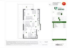 3 pokoje, mieszkanie 53,58 m², piętro 1, oferta nr C/13, Osiedle Urbino 4.2, Warszawa, Włochy, Raków, ul. Szybka