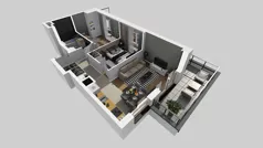 3 pokoje, mieszkanie 53,58 m², piętro 1, oferta nr C/13, Osiedle Urbino 4.2, Warszawa, Włochy, Raków, ul. Szybka