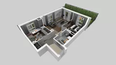 3 pokoje, mieszkanie 53,58 m², piętro 1, oferta nr C/13, Osiedle Urbino 4.2, Warszawa, Włochy, Raków, ul. Szybka
