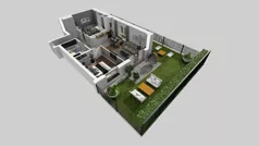 3 pokoje, mieszkanie 53,58 m², piętro 1, oferta nr C/13, Osiedle Urbino 4.2, Warszawa, Włochy, Raków, ul. Szybka