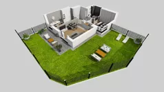 3 pokoje, mieszkanie 57,57 m², piętro 1, oferta nr E/38, Osiedle Urbino 4.3, Warszawa, Włochy, Raków, ul. Szybka