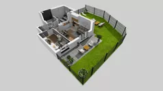 3 pokoje, mieszkanie 57,57 m², piętro 1, oferta nr E/38, Osiedle Urbino 4.3, Warszawa, Włochy, Raków, ul. Szybka
