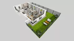 3 pokoje, mieszkanie 59,62 m², piętro 1, oferta nr F/10, Osiedle Urbino 4.3, Warszawa, Włochy, Raków, ul. Szybka