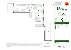 3 pokoje, mieszkanie 59,77 m², piętro 1, oferta nr F/6, Osiedle Urbino 4, Warszawa, Włochy, Raków, ul. Szybka