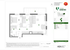3 pokoje, mieszkanie 59,62 m², piętro 1, oferta nr F/10, Osiedle Urbino 4, Warszawa, Włochy, Raków, ul. Szybka