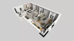 3 pokoje, mieszkanie 59,62 m², piętro 1, oferta nr F/10, Osiedle Urbino 4.3, Warszawa, Włochy, Raków, ul. Szybka