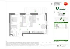 3 pokoje, mieszkanie 59,62 m², piętro 3, oferta nr F/20, Osiedle Urbino 4.3, Warszawa, Włochy, Raków, ul. Szybka
