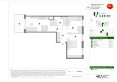 3 pokoje, mieszkanie 59,77 m², piętro 4, oferta nr F/21, Osiedle Urbino 4.3, Warszawa, Włochy, Raków, ul. Szybka