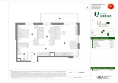 3 pokoje, mieszkanie 59,62 m², piętro 4, oferta nr F/25, Osiedle Urbino 4, Warszawa, Włochy, Raków, ul. Szybka