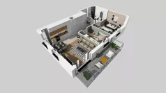 3 pokoje, mieszkanie 59,62 m², piętro 4, oferta nr F/25, Osiedle Urbino 4.3, Warszawa, Włochy, Raków, ul. Szybka