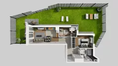 3 pokoje, mieszkanie 59,62 m², piętro 4, oferta nr F/25, Osiedle Urbino 4.3, Warszawa, Włochy, Raków, ul. Szybka
