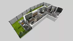 3 pokoje, mieszkanie 59,62 m², piętro 4, oferta nr F/25, Osiedle Urbino 4.3, Warszawa, Włochy, Raków, ul. Szybka
