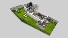 3 pokoje, mieszkanie 59,62 m², piętro 4, oferta nr F/25, Osiedle Urbino 4.3, Warszawa, Włochy, Raków, ul. Szybka