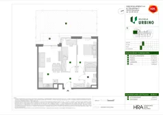 3 pokoje, mieszkanie 57,57 m², piętro 1, oferta nr E/38, Osiedle Urbino 4, Warszawa, Włochy, Raków, ul. Szybka