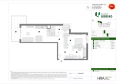 3 pokoje, mieszkanie 59,75 m², piętro 3, oferta nr F/43, Osiedle Urbino 4.3, Warszawa, Włochy, Raków, ul. Szybka