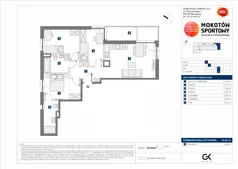 4 pokoje, mieszkanie 74,42 m², piętro 4, oferta nr C/44, Mokotów Sportowy 1 B, Warszawa, Mokotów, Augustówka, ul. Antoniewska