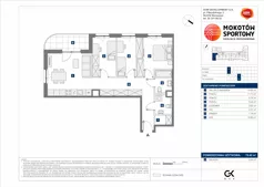 4 pokoje, mieszkanie 75,42 m², piętro 3, oferta nr A/21, Mokotów Sportowy 3, Warszawa, Mokotów, Augustówka, ul. Antoniewska