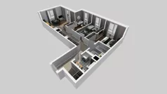 4 pokoje, mieszkanie 75,42 m², piętro 3, oferta nr A/21, Mokotów Sportowy 3, Warszawa, Mokotów, Augustówka, ul. Antoniewska