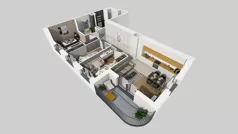 4 pokoje, mieszkanie 75,42 m², piętro 3, oferta nr A/21, Mokotów Sportowy 3, Warszawa, Mokotów, Augustówka, ul. Antoniewska
