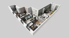 4 pokoje, mieszkanie 72,80 m², piętro 2, oferta nr A/49, Mokotów Sportowy 3, Warszawa, Mokotów, Augustówka, ul. Antoniewska