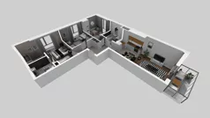 4 pokoje, mieszkanie 72,39 m², piętro 1, oferta nr A/39, Osiedle Bokserska 71, Warszawa, Ursynów, Wyczółki, ul. Bokserska 71