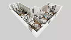 4 pokoje, mieszkanie 72,39 m², piętro 1, oferta nr A/39, Osiedle Bokserska 71, Warszawa, Ursynów, Wyczółki, ul. Bokserska 71