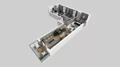 4 pokoje, mieszkanie 72,39 m², piętro 1, oferta nr A/39, Osiedle Bokserska 71, Warszawa, Ursynów, Wyczółki, ul. Bokserska 71