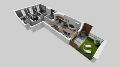 4 pokoje, mieszkanie 73,46 m², parter, oferta nr E/1, Bokserska 71 etap 2.3, Warszawa, Ursynów, Wyczółki, ul. Bokserska