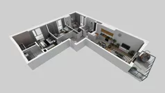 4 pokoje, mieszkanie 72,38 m², piętro 2, oferta nr E/43, Bokserska 71 etap 2.3, Warszawa, Ursynów, Wyczółki, ul. Bokserska