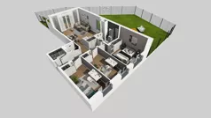 4 pokoje, mieszkanie 77,24 m², piętro 1, oferta nr W/6, Wille Biskupin 2.1, Wrocław, Biskupin-Sępolno-Dąbie-Bartoszowice, Śródmieście, ul. K. Olszewskiego